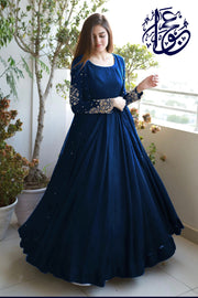 3 pc Embroidery Gown Style